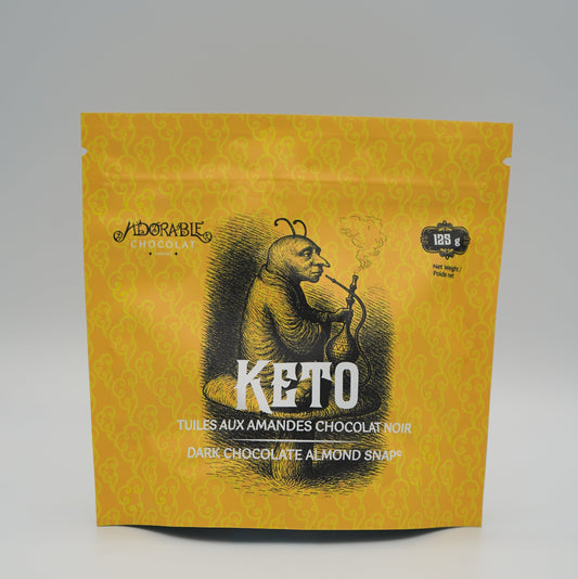 Keto / Tuiles dark chocolate snaps